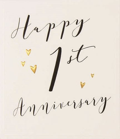First Anniversary Card Cards Anniversary Paperlink 
