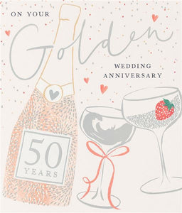 Golden Wedding Anniversary Card Gift Shop East Kilbride