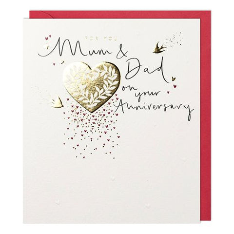 Mum & Dad Anniversary Card - gift shop East Kilbride