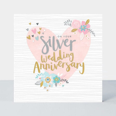 Card – Silver Wedding Anniversary Cards Anniversary Rachel Ellen 