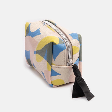 Mini Cube Cosmetic Bag Confetti Hearts | Caroline Gardner