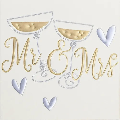 Card – Mr & Mrs Cards Wedding Wendy Jones Blackett 