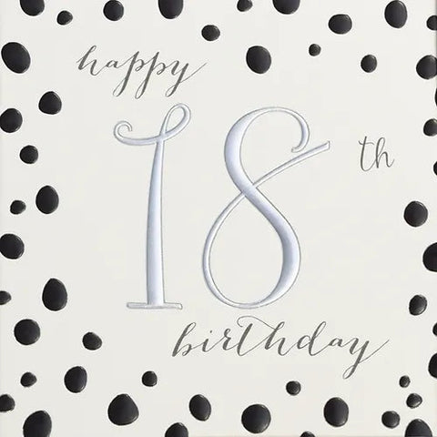 Card - Happy 18th Birthday Cards Birthday Ages Wendy Jones Blackett 