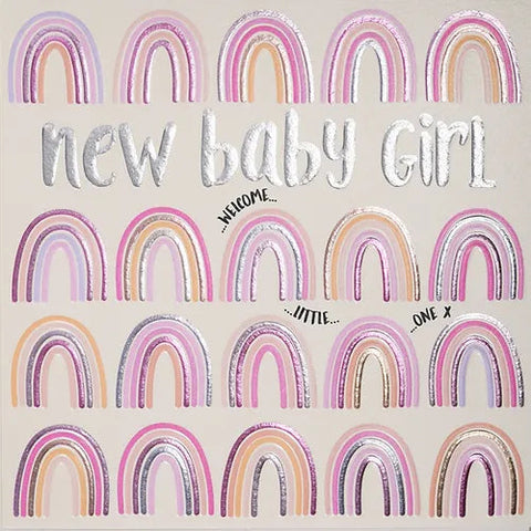 Card – Baby Girl Rainbows Cards Baby Wendy Jones Blackett 