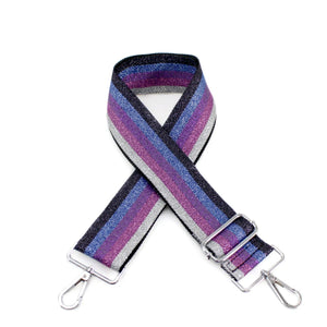 Bag Strap – Rainbow Purple Mix (Silver Metal) Handbag Straps Pretty Little Things 