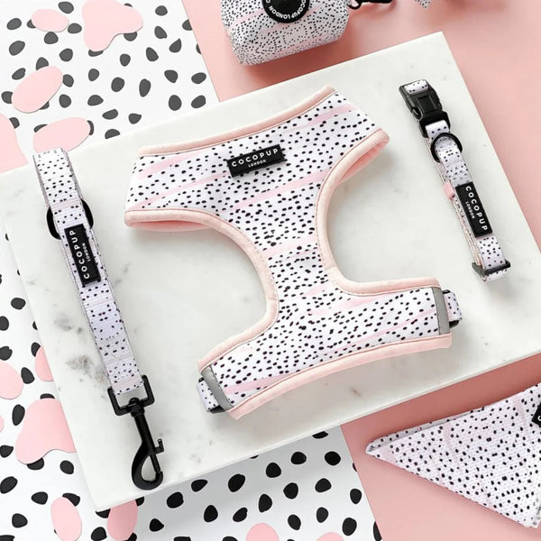 Dog Lead – Pink Dalmatian Dog Accessories Cocopup 