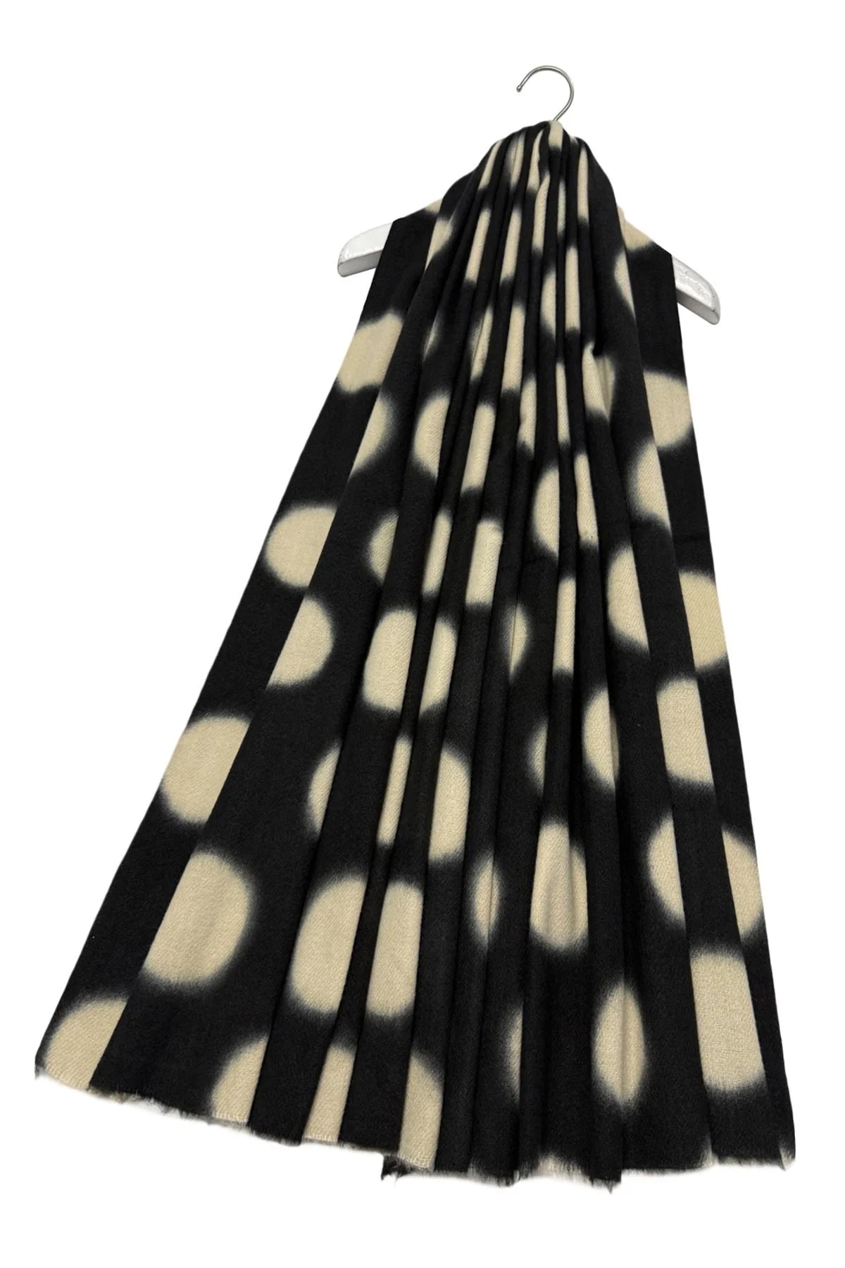 Polka Dot Black Scarf Gift Shop East Kilbride Glasgow