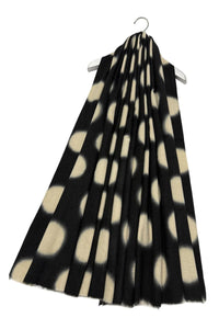 Polka Dot Black Scarf Gift Shop East Kilbride Glasgow