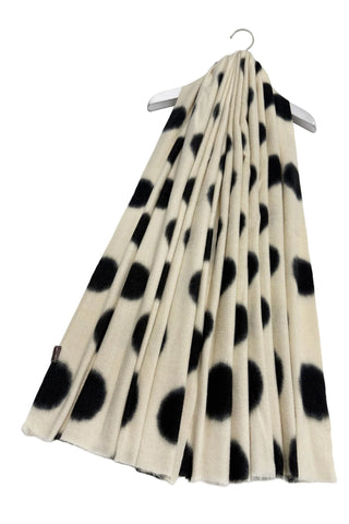 Polka Dot Cream Scarf Gift Shop East Kilbride Glasgow