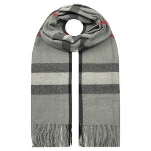 Scarf – Classic Check Grey Scarves Pretty Little Things 