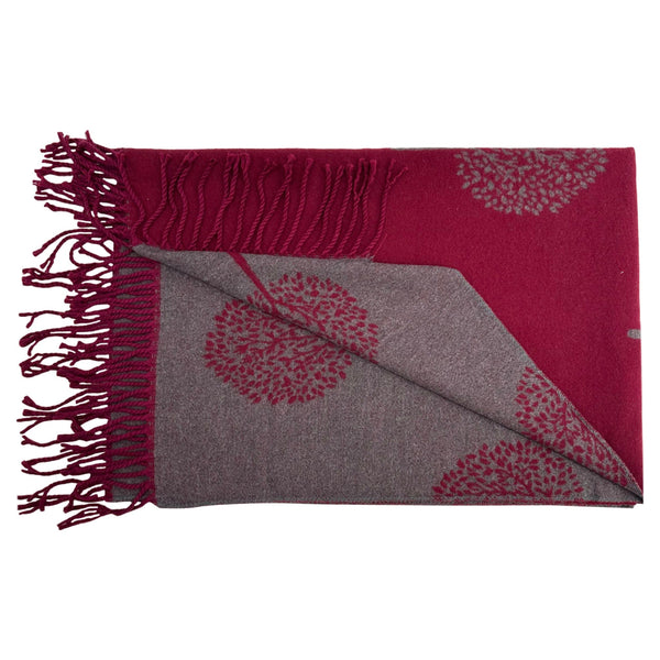 Scarf – Mulberry Tree Maroon Scarves Pretty Little Things 
