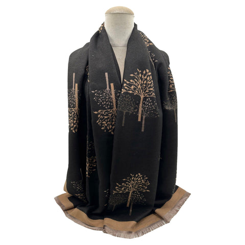 Scarf – Cosy Tree Black Scarves Pretty Little Things 