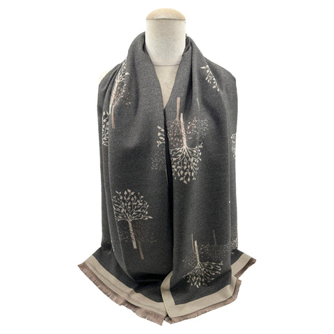 Scarf – Cosy Tree Grey Scarves Pretty Little Things 