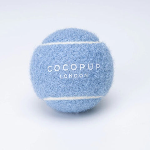 Dog Tennis Ball – Ballin’ Blue Dog Accessories Cocopup 