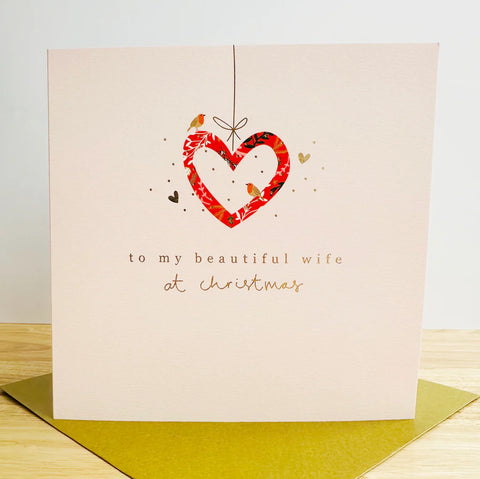 Wife at Christmas Card East Kilbride