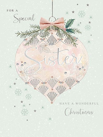 Special Sister Christmas Card