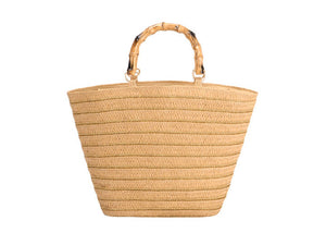 David Jones Straw Beach Bag