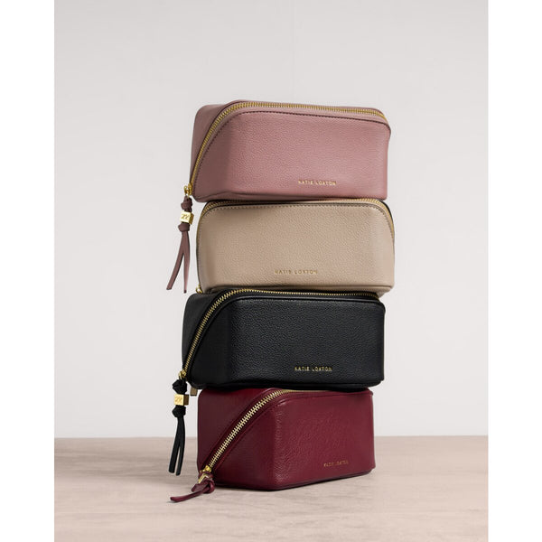 Katie Loxton Fold-Out Mirror Makeup Bag Deep Rose East Kilbride