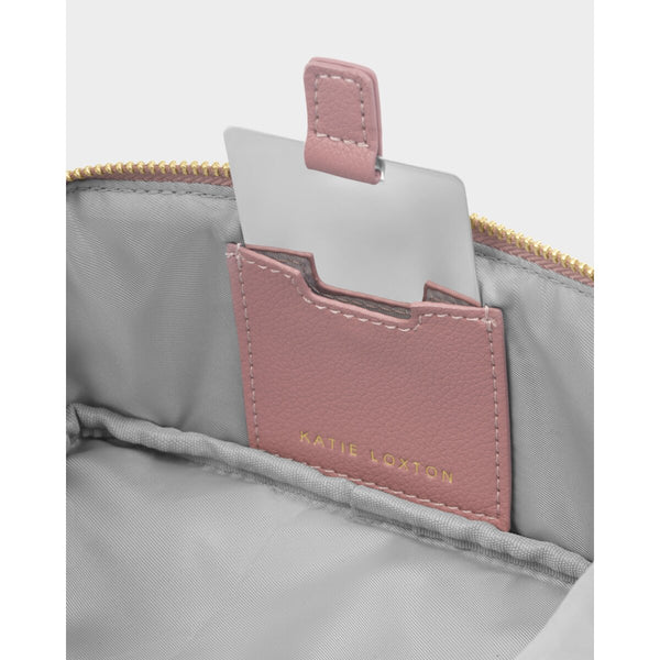 Katie Loxton Fold-Out Mirror Makeup Bag Deep Rose East Kilbride