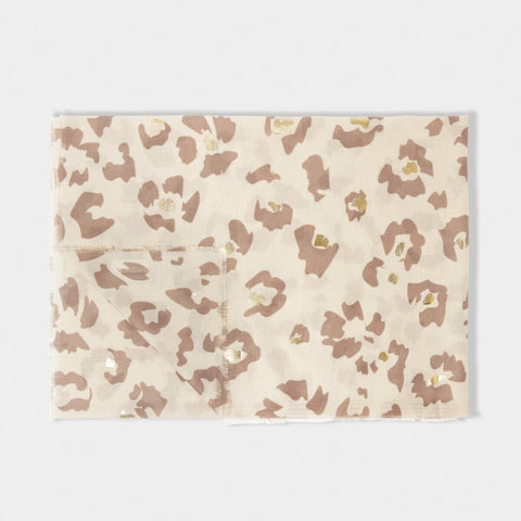 Katie Loxton Abstract Flower Foil Scarf – Light Taupe Katie Loxton Scarves Katie Loxton 