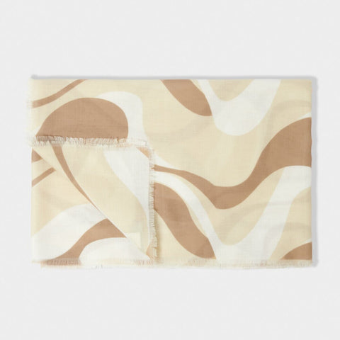 Katie Loxton Abstract Wave Scarf – Taupe Katie Loxton Scarves Katie Loxton 