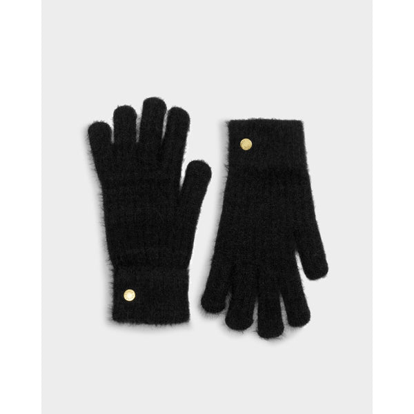 Katie Loxton black knitted cosy gloves in a gift box