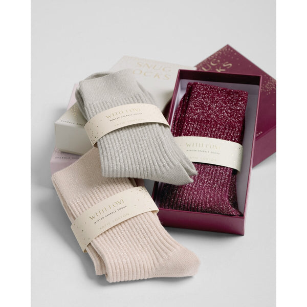 Katie Loxton sparkle socks in gift box