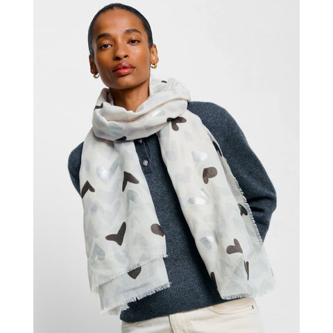 Katie Loxton Abstract Heart Foil Scarf