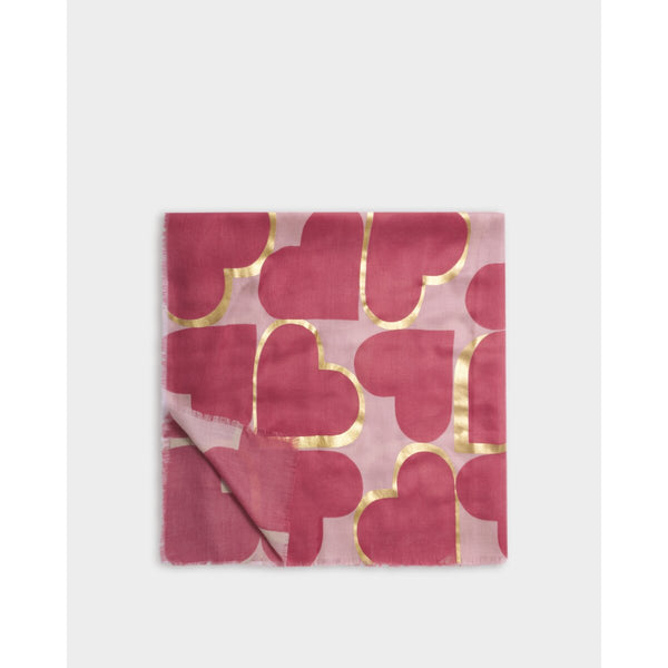 Katie Loxton Heart Tile Foil Scarf East Kilbride
