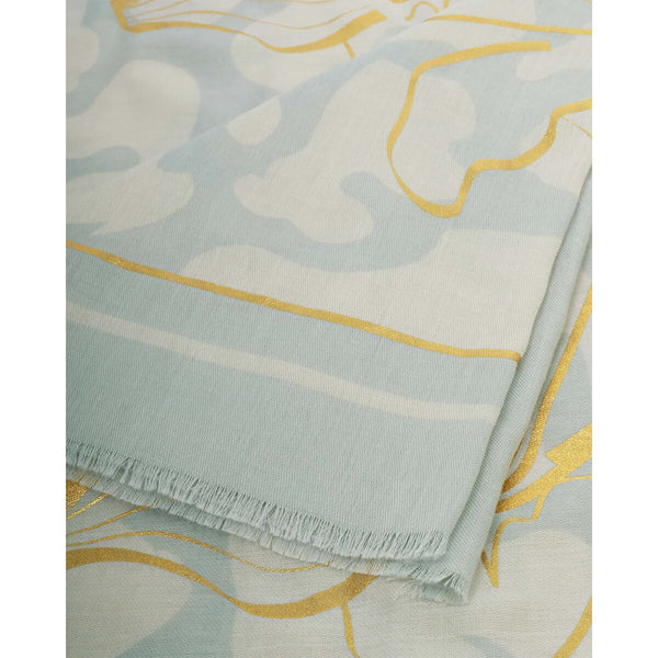 Katie Loxton Floral Line Foil Scarf East Kilbride