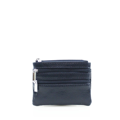 Leather Zip Coin Purse – Navy Purses Pretty Little Things 