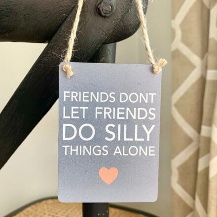 Mini Sign - Friends Silly Things Keepsakes Pretty Little Things 