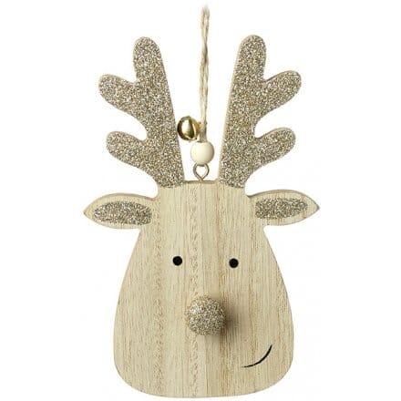 Reindeer Wooden Hanger Christmas Pretty Little Things 