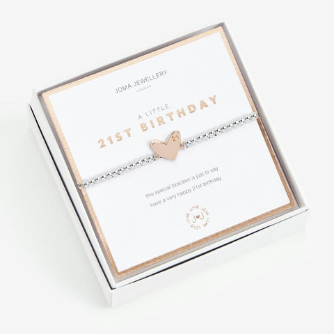 A Little '21st Birthday' Boxed Bracelet Joma A Littles Joma Jewellery 