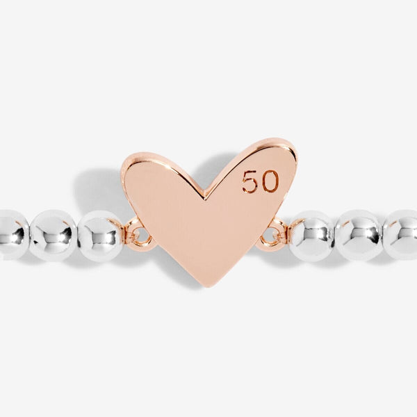 A Little '50th Birthday' Boxed Bracelet Joma A Littles Joma Jewellery 