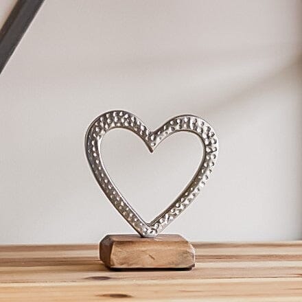 Single Hammered Heart Ornament Keepsakes Pretty Little Things 