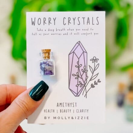 Worry Crystals – Amethyst Keepsakes Pretty Little Things 