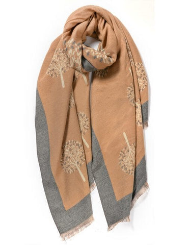 Scarf - Tree of Life Beige Scarves Pretty Little Things 