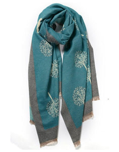 Scarf - Tree of Life Teal Scarves Pretty Little Things 