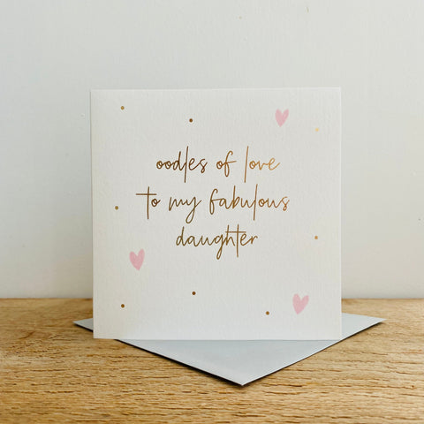Card - Fabulous Daughter Birthday Cards Birthday Female Relation Megan Claire 
