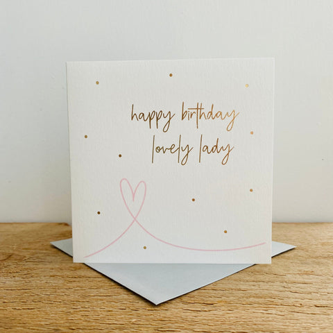 Card - Lovely Lady Birthday Cards Birthday General Megan Claire 