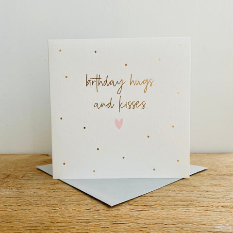 Card - Birthday Hugs And Kisses Cards Birthday General Megan Claire 