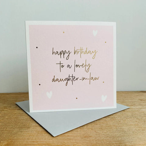 Card - Daughter In Law Birthday Cards Birthday Female Relation Megan Claire 