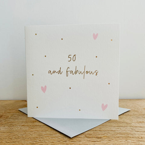 Card - 50 Today Cards Birthday Ages Megan Claire 
