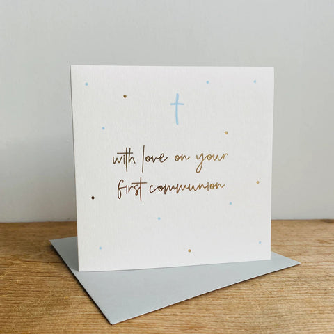 Card – First Communion (Blue) Cards Baby Megan Claire 