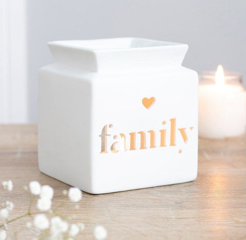 Wax Melt & Oil Burner - Family White Burners & Accessories Pretty Little Things 