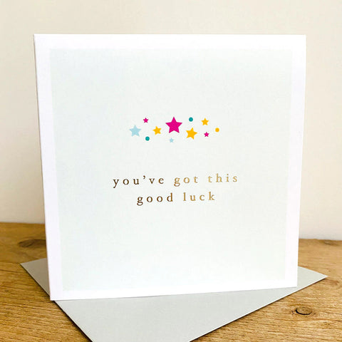 Card – You’ve Got This Good Luck Cards Good Luck Megan Claire 