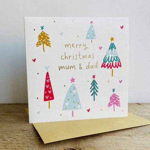 Card – Merry Christmas Mum & Dad Cards Christmas Megan Claire 