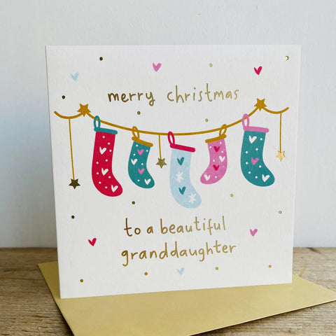 Card - Granddaughter at Christmas Cards Christmas Megan Claire 