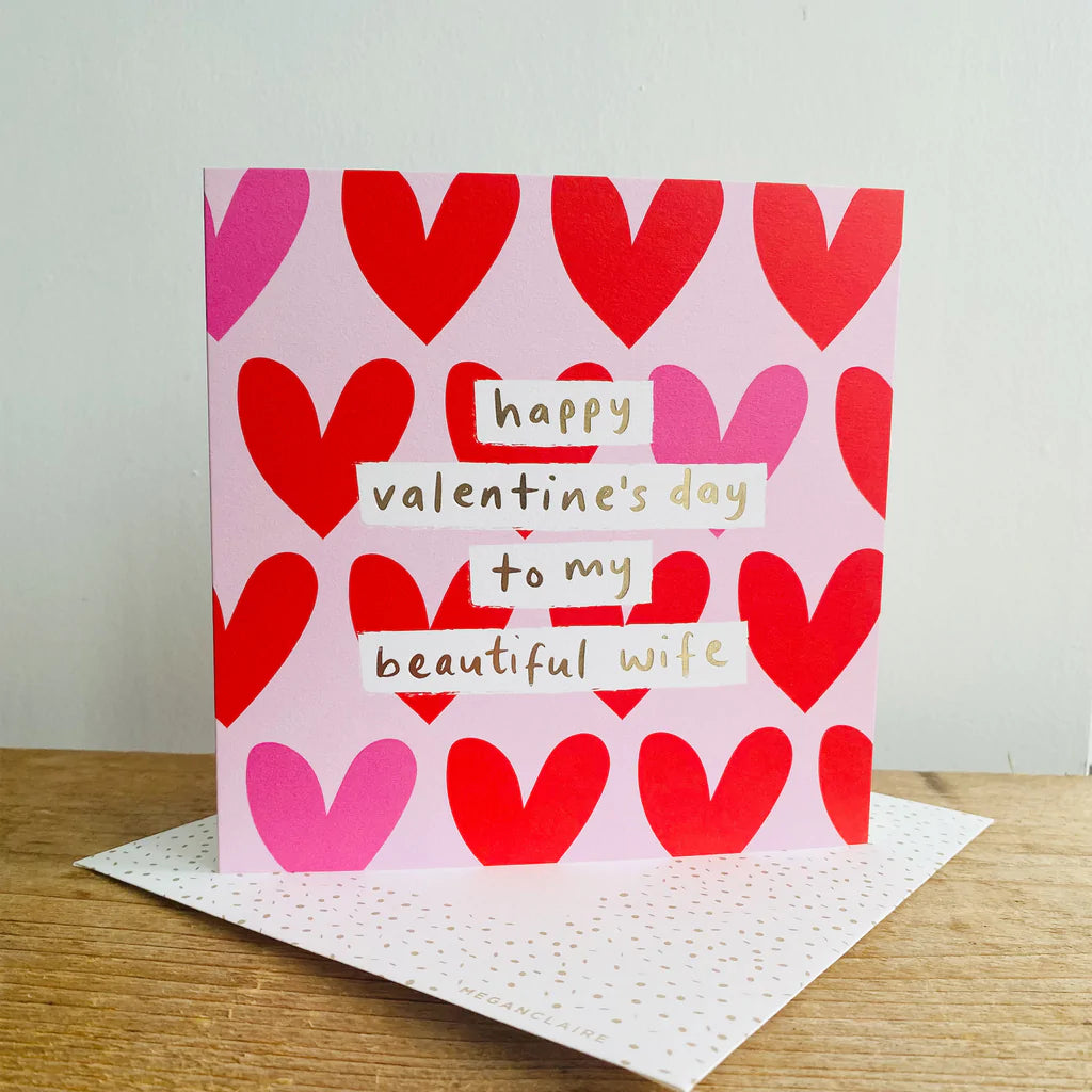 Card - Happy Valentine’s Wife Cards Valentines Megan Claire 